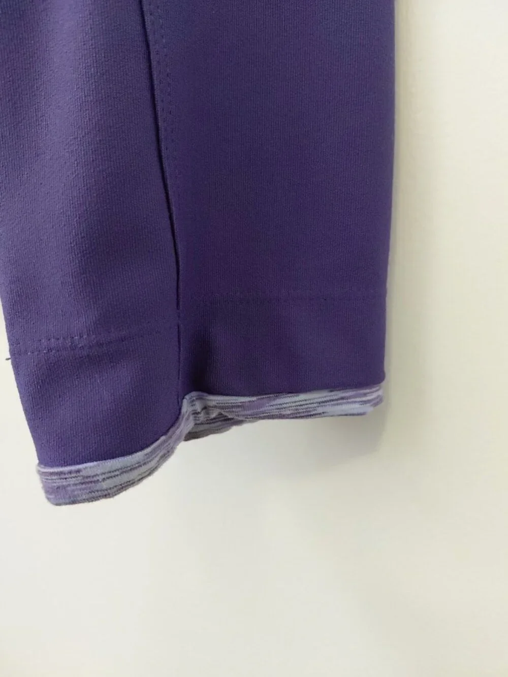 Lucy Tech Full Zip Athletic Track Jacket Vertical Zipper Pockets Large Purple
